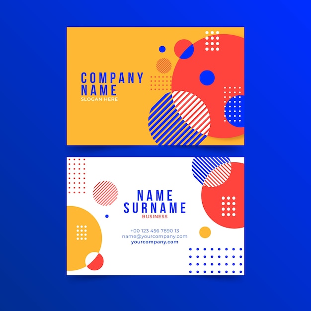 Free vector business card abstract template