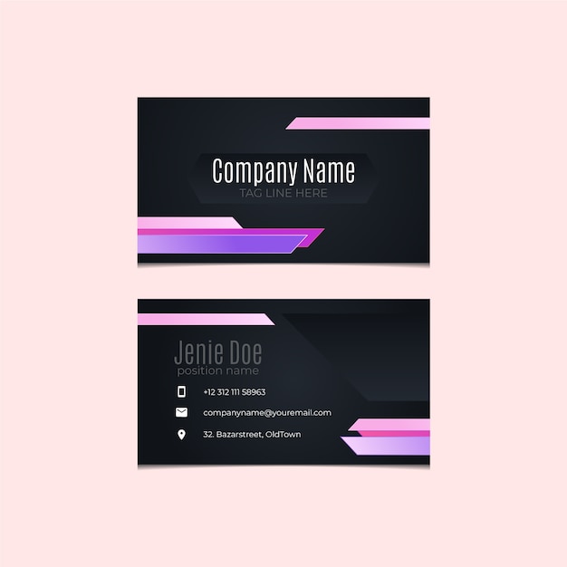 Business card abstract template