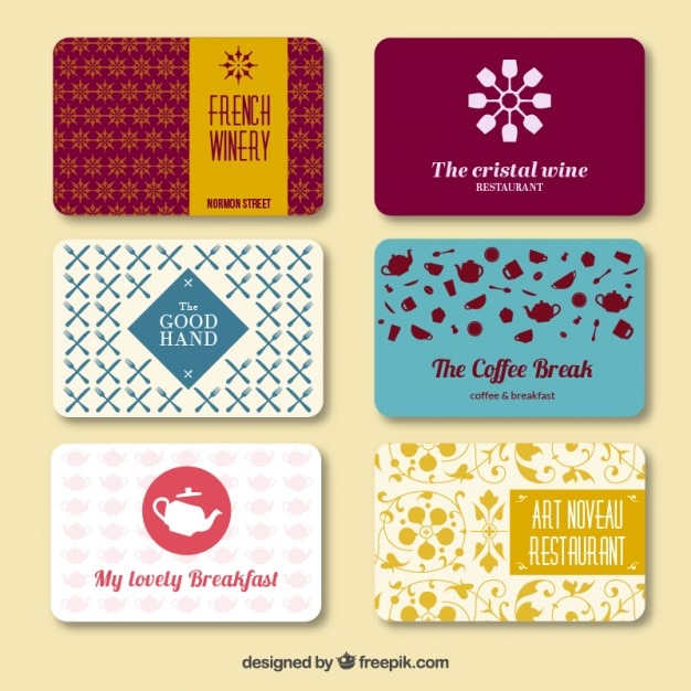 Free Vector business card collection