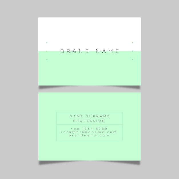 Business card colorful minimal pack