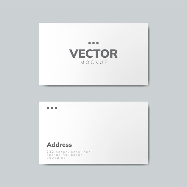 Free vector business card design mockup