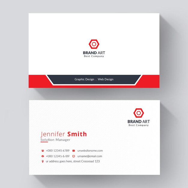 Business Card Design Template with professional design
