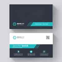 Free vector business card design template with professional design