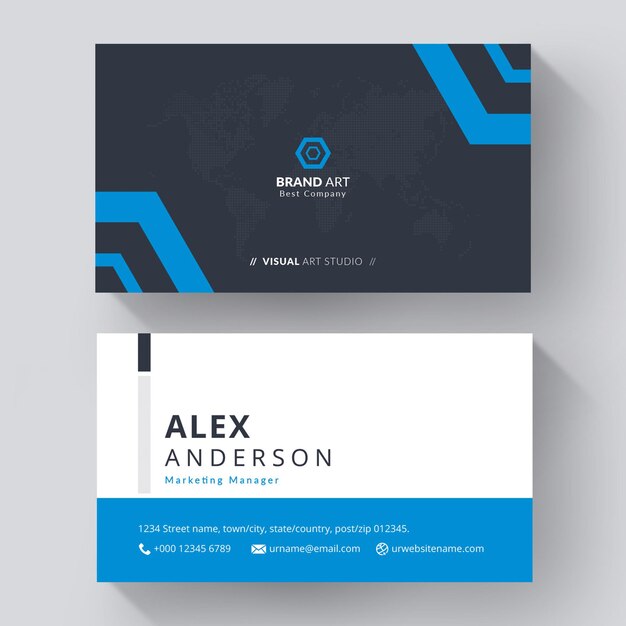 Business Card Design Template with professional design