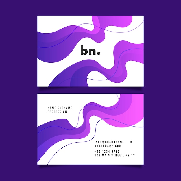 Business card design template