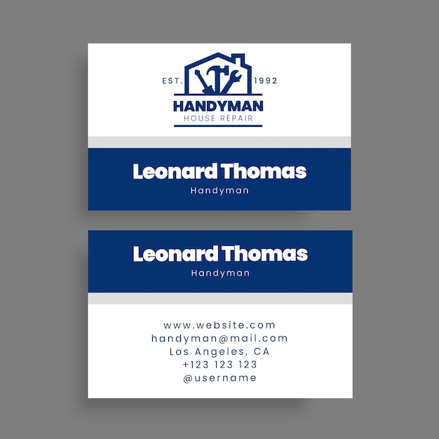 Business card design template