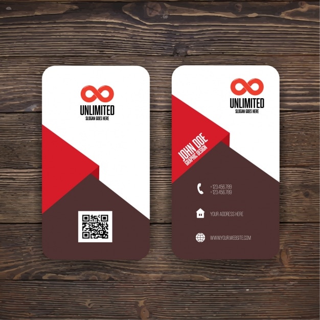 Free vector business card design