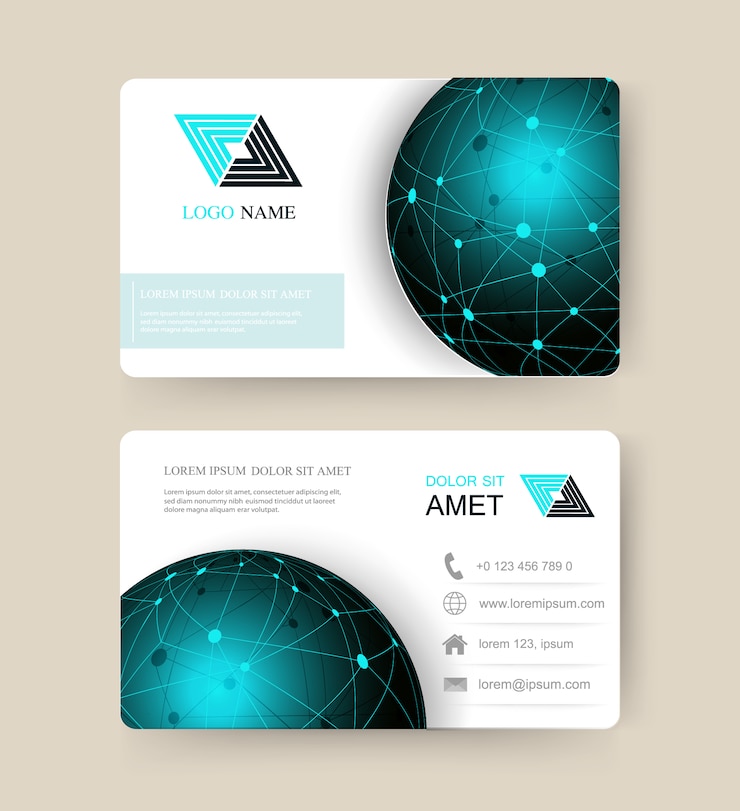 Free Vector business card design