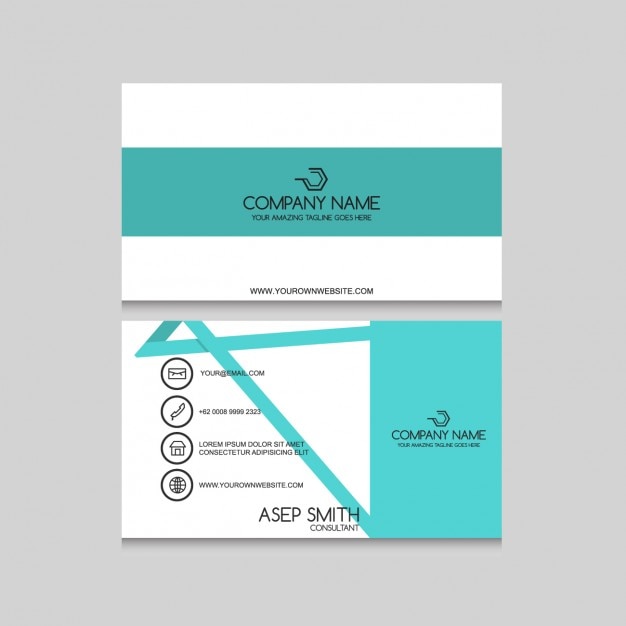 Free vector business card design