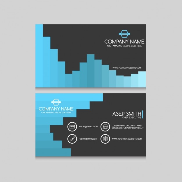 Free vector business card design