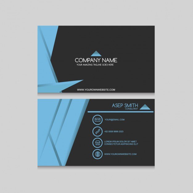 Free vector business card design