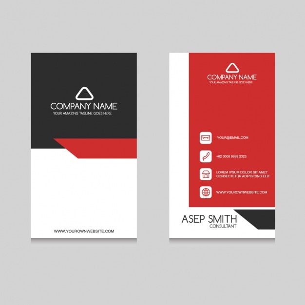 Free vector business card design