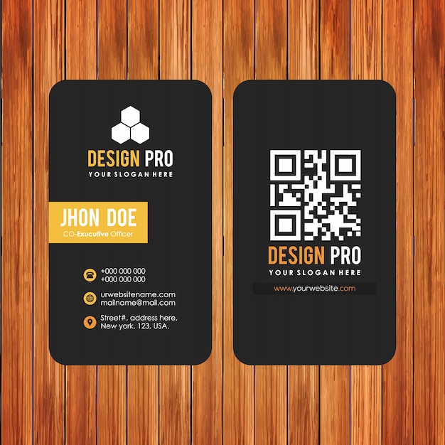 Free vector business card design