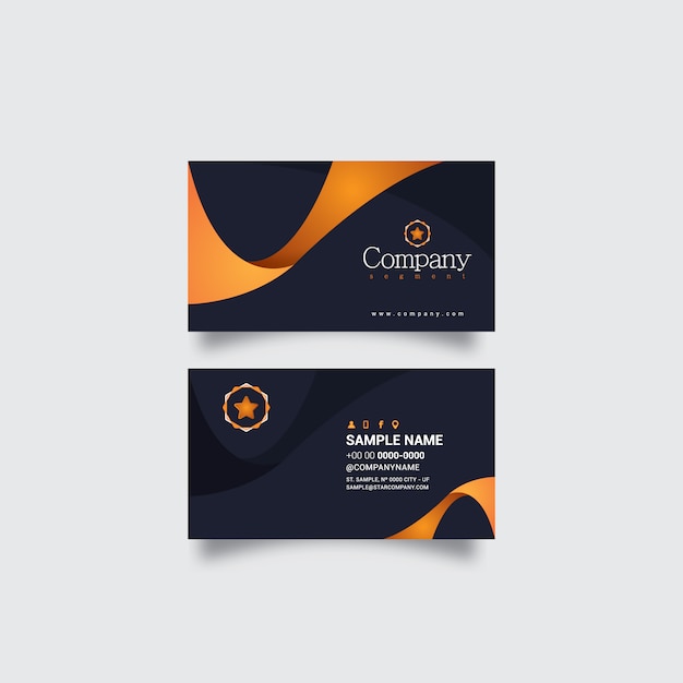 Free vector business card design