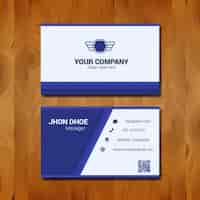 Free vector business card design