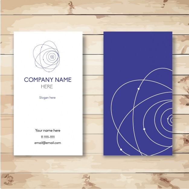 Free vector business card design