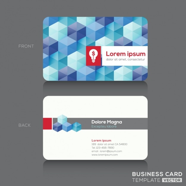 Free vector business card design