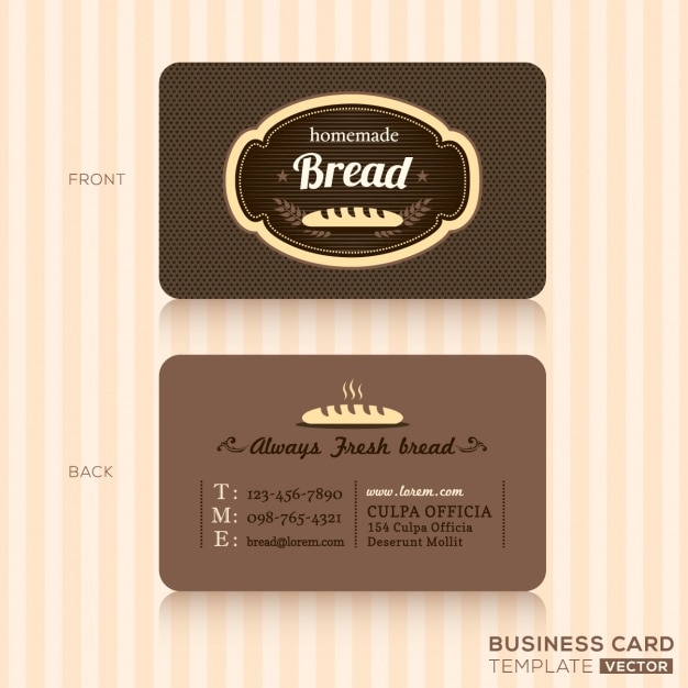 Free vector business card design