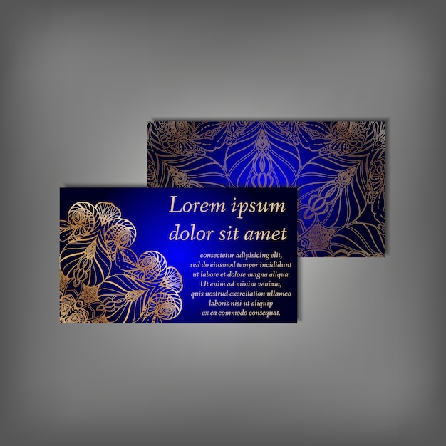 Free vector business card design