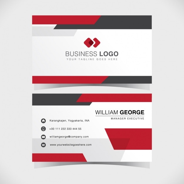 Free Vector business card design