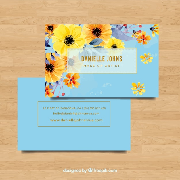 Free vector business card design