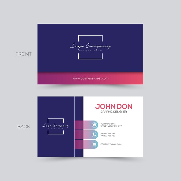 Business card elegant design