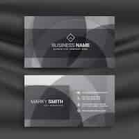 Free vector business card, gray