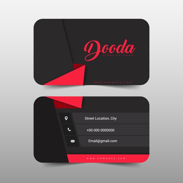 Business card modern design