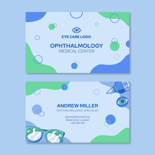 Business card ophthalmologist template