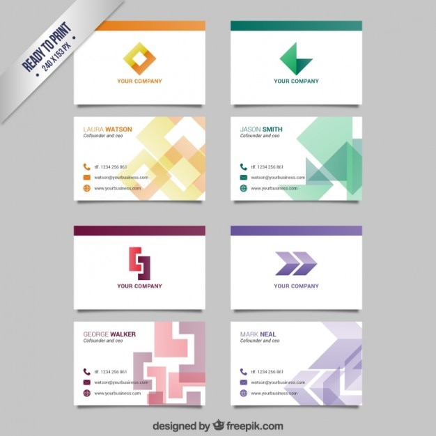 Free vector business card pack