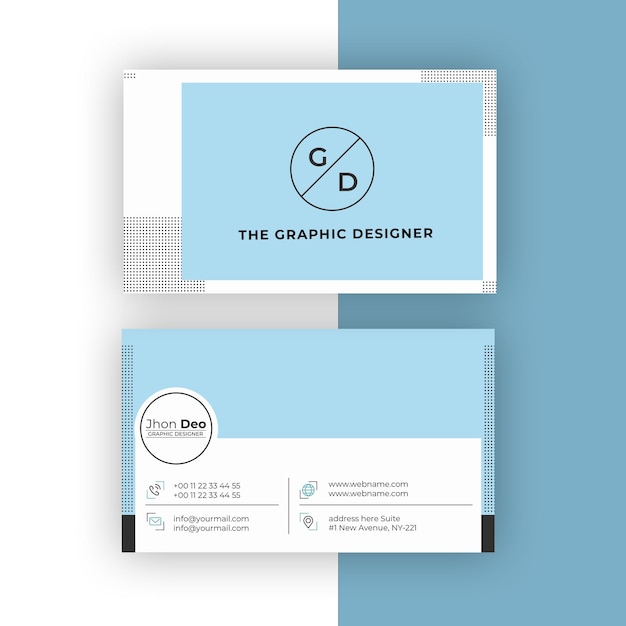 Business Card Set Creative and Clean Business Card Template
