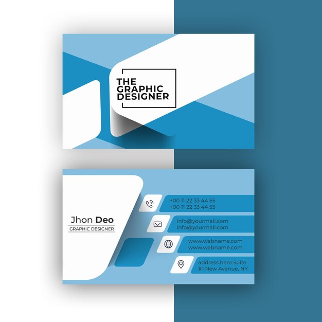 Business Card Set Creative and Clean Business Card Template