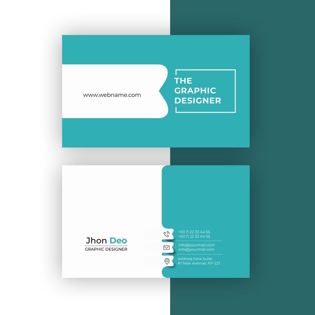 Business Card Set Creative and Clean Business Card Template