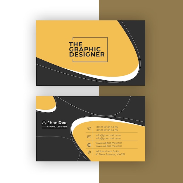 Free vector business card set- creative and clean business card template.