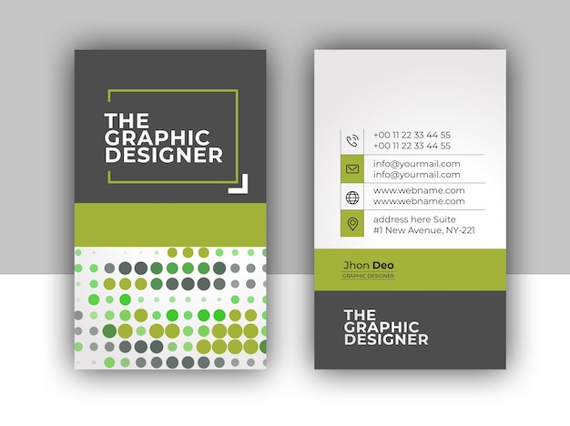 Business card set- creative and clean business card template.