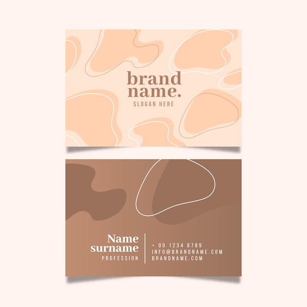 Business card template abstract pack