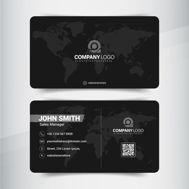 Free vector business card template corporate brand identity design