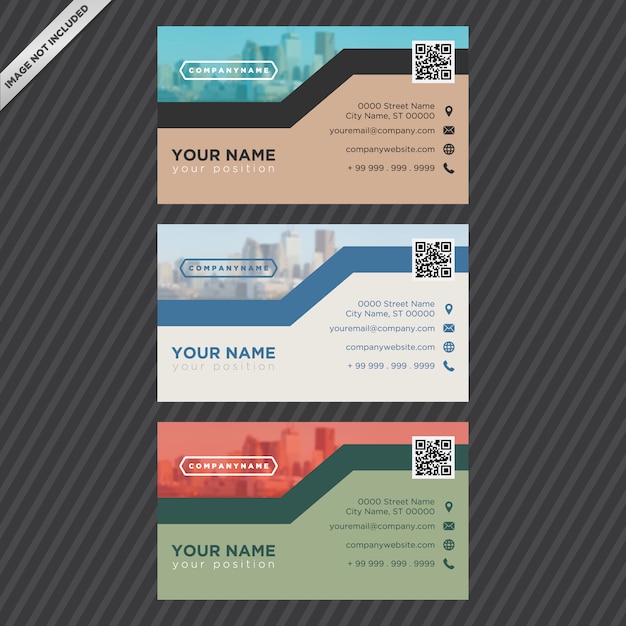 Free vector business card template design