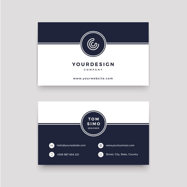 Business card template design