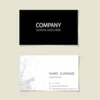 Free vector business card template design