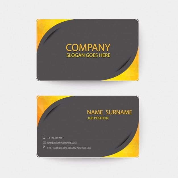 Business card template design