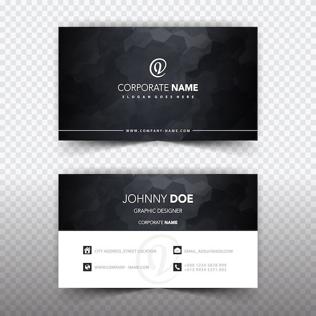 Business card template design