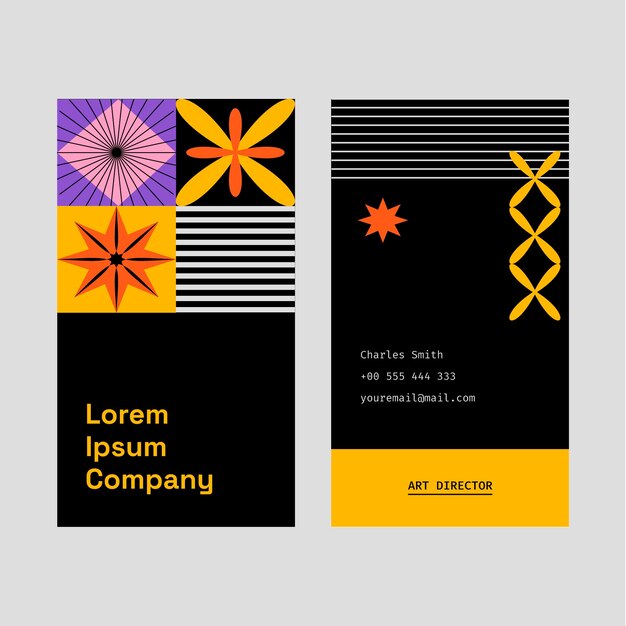 Business card template design