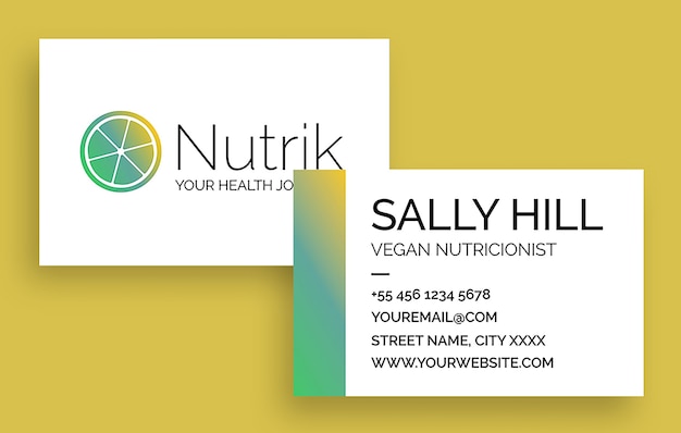 business card template design