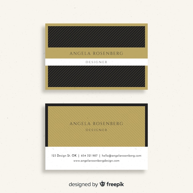 Business card template in elegant design