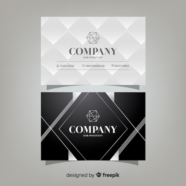 Business card template in elegant design