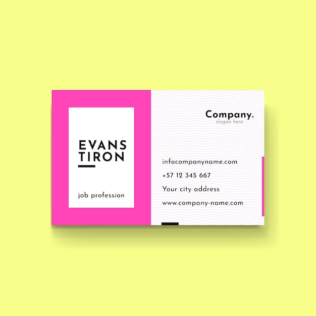 Free vector business card template style