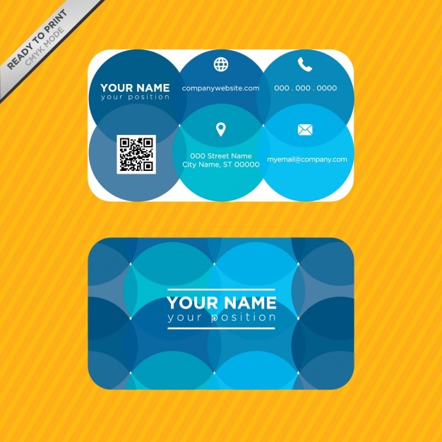 Vettore gratuito business card template