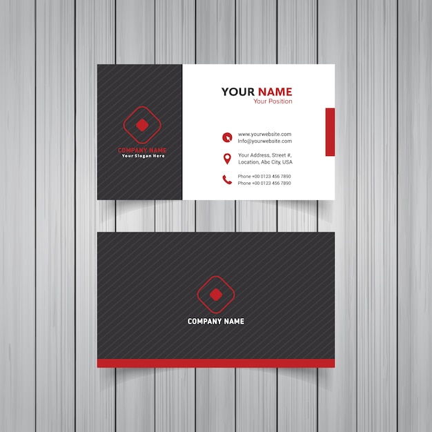 Business card template