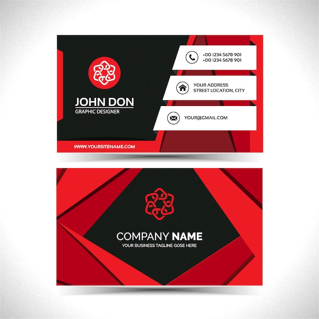 Vettore gratuito business card template